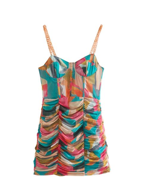 Printed Mini Spring Dress