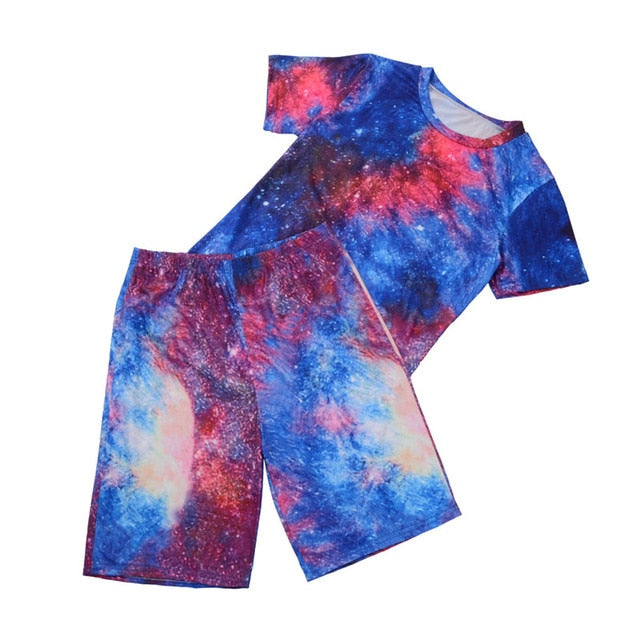 Tie Dye Sports Clothing Sets - Azahshopping