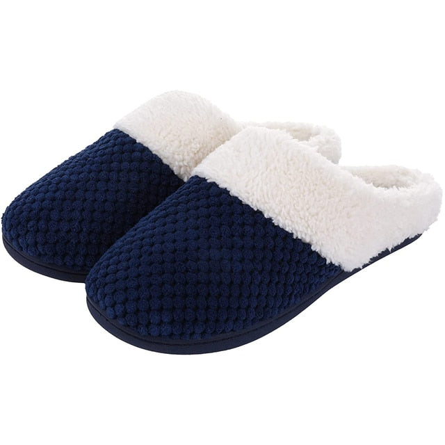 Winter Warm Cotton Slippers For Women Indoor House Slippers