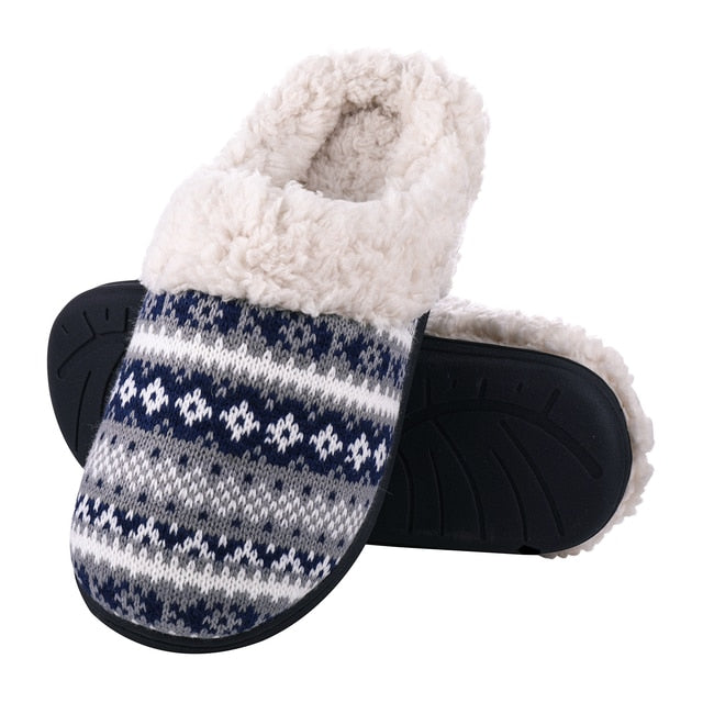 Winter Warm Cotton Slippers For Women Indoor House Slippers