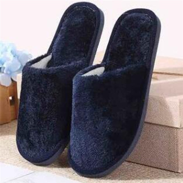 Home Slippers Indoor Bedroom Light Eva Cotton Slipper Furry Plush Shoes