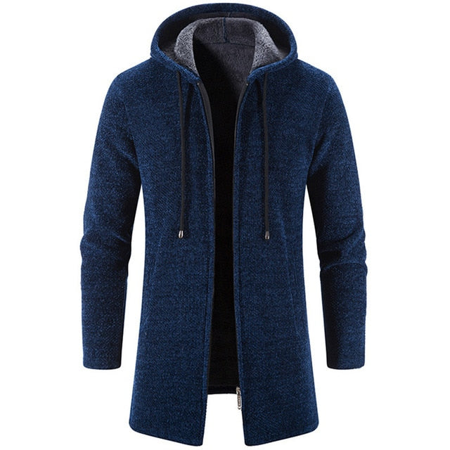 Winter Cashmere Chenille Outer Windbreaker - Trench Coat