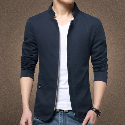 Standing Collar Slim Fit Business Coats