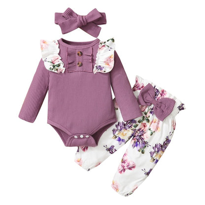 3pcs Baby Girl Clothes Set