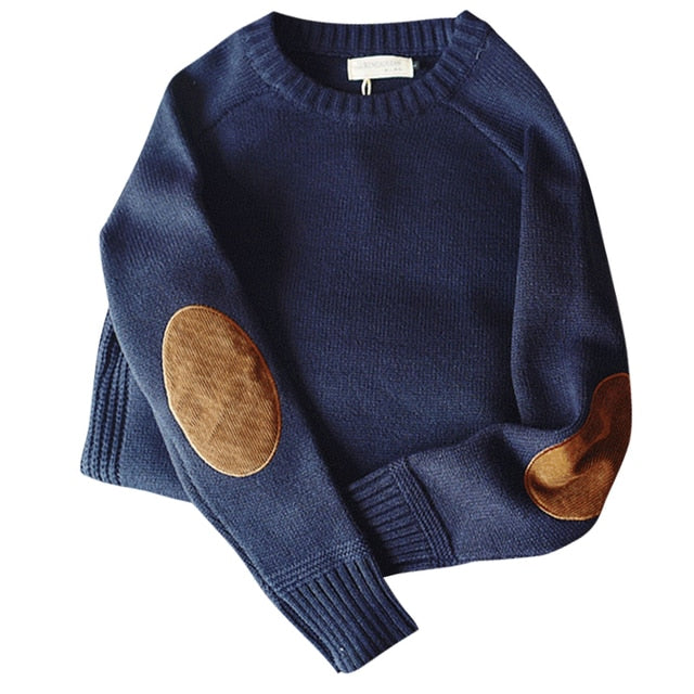 Knitted Round Neck Sweater for Men