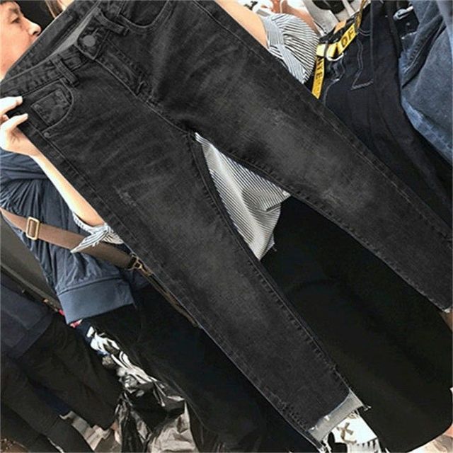 Hole Vintage Denim Skinny Trousers Ripped Jeans For Women - Azahshopping