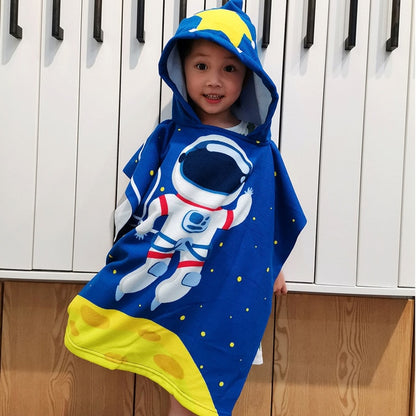 Hooded Cloak Infant Bathrob Baby Bath Towel