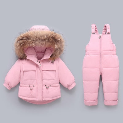 Warm Down Jacket Winter Children Clothing Set Baby Boy