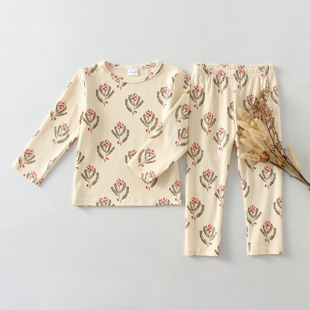 Costume Long Sleeve Children Sleepwear Pajamas Sets