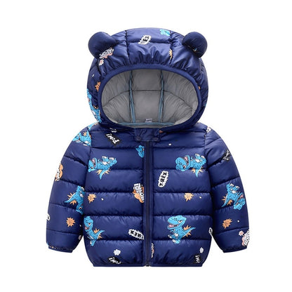 Winter Thick Warm Hooded Down Jacket 0-7 Year Old