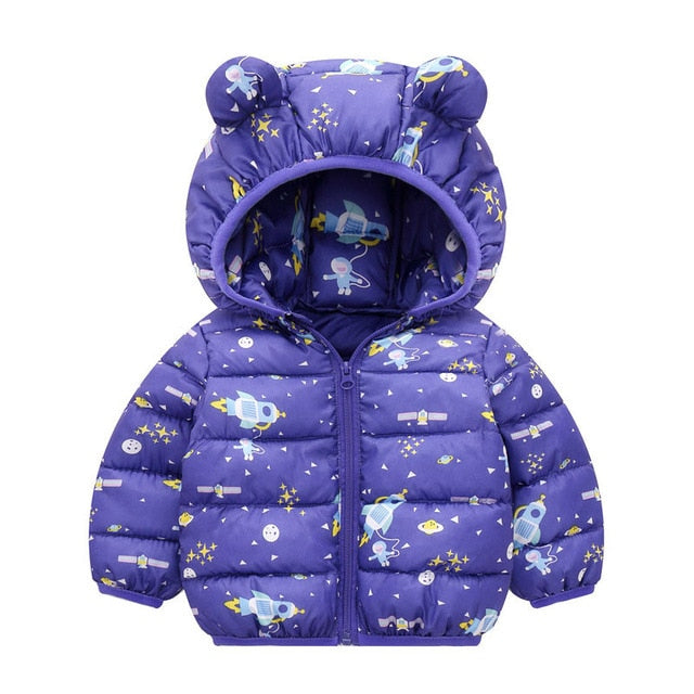 Winter Thick Warm Hooded Down Jacket 0-7 Year Old
