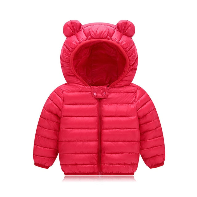 Winter Thick Warm Hooded Down Jacket 0-7 Year Old
