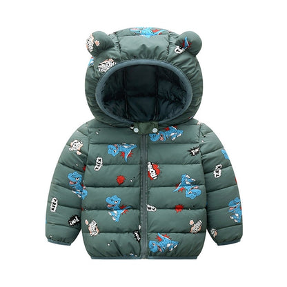 Winter Thick Warm Hooded Down Jacket 0-7 Year Old
