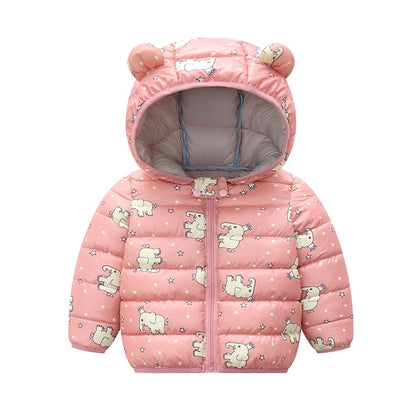 Winter Thick Warm Hooded Down Jacket 0-7 Year Old