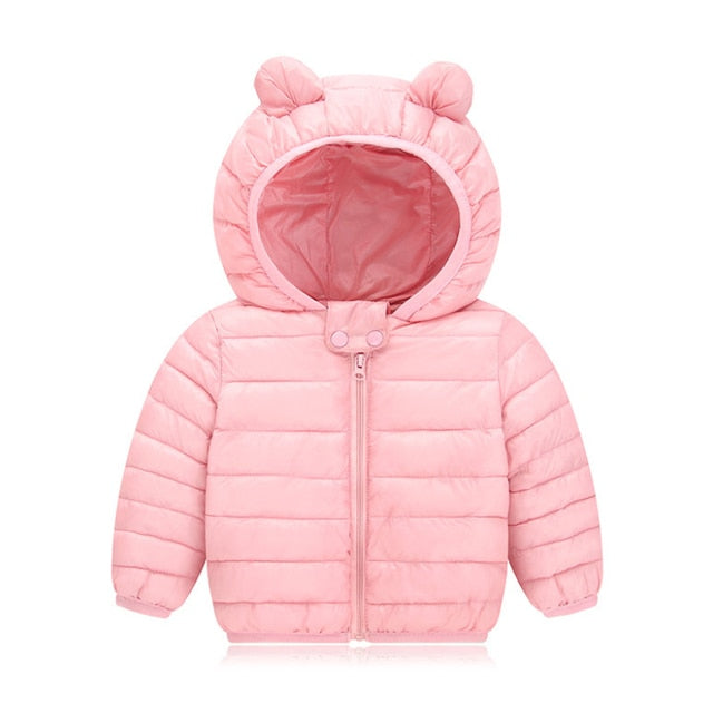 Winter Thick Warm Hooded Down Jacket 0-7 Year Old