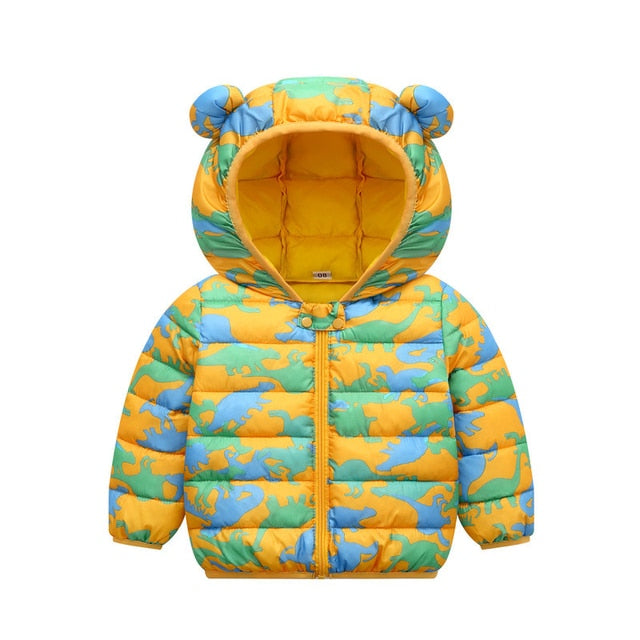 Winter Thick Warm Hooded Down Jacket 0-7 Year Old