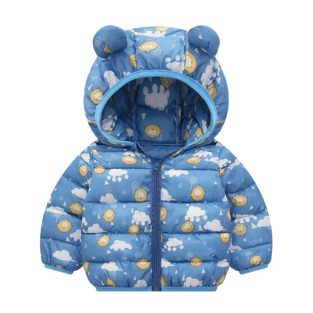 Winter Thick Warm Hooded Down Jacket 0-7 Year Old