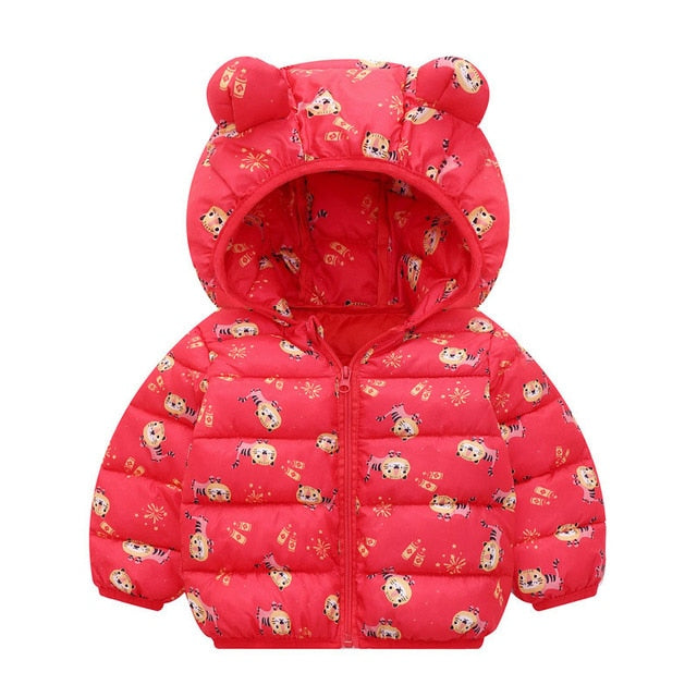 Winter Thick Warm Hooded Down Jacket 0-7 Year Old