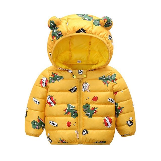 Winter Thick Warm Hooded Down Jacket 0-7 Year Old