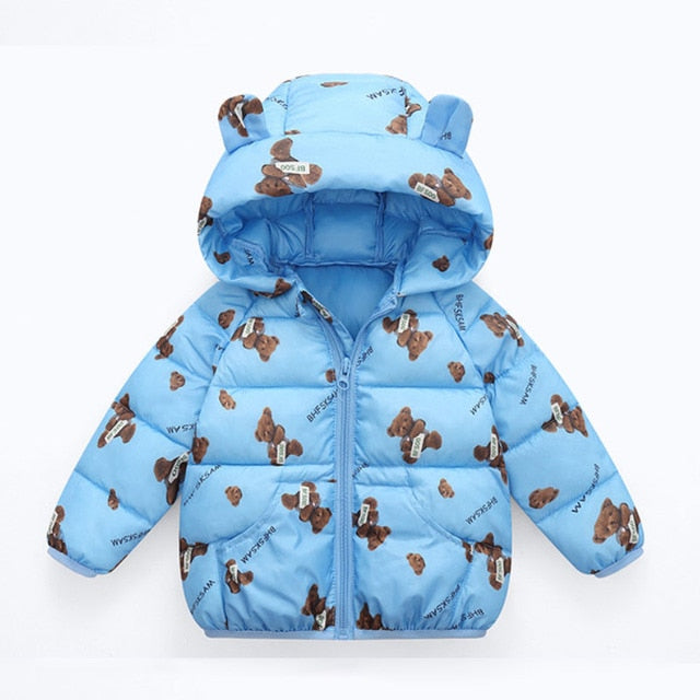 Winter Thick Warm Hooded Down Jacket 0-7 Year Old