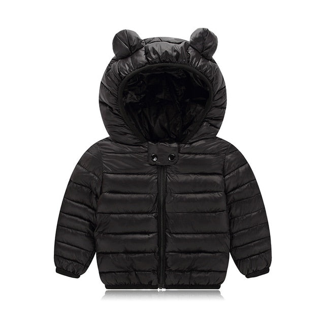 Winter Thick Warm Hooded Down Jacket 0-7 Year Old