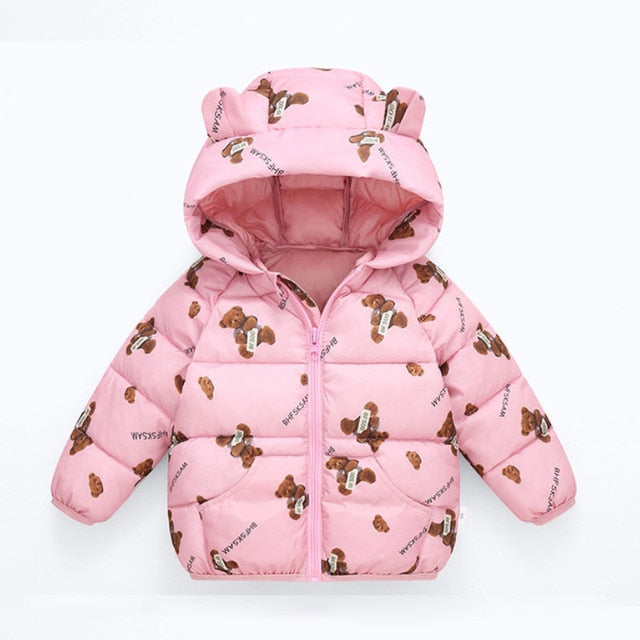 Winter Thick Warm Hooded Down Jacket 0-7 Year Old