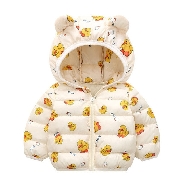 Winter Thick Warm Hooded Down Jacket 0-7 Year Old