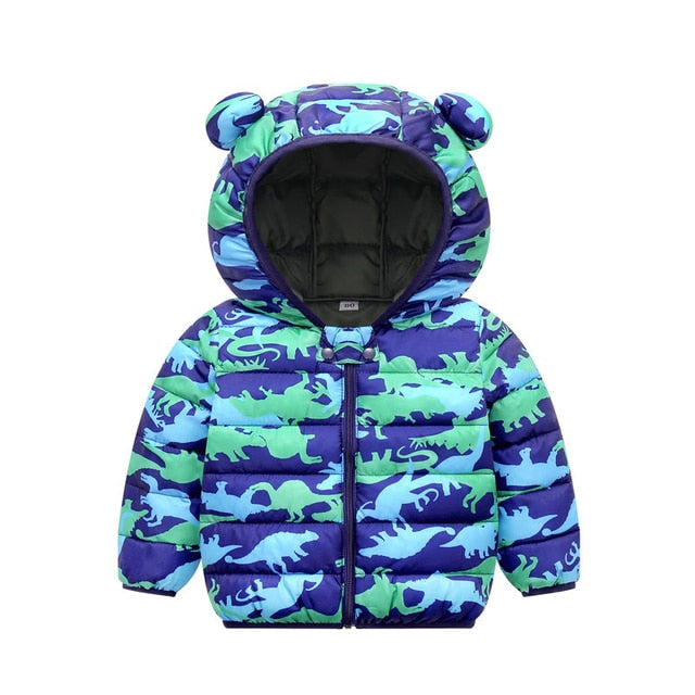 Winter Thick Warm Hooded Down Jacket 0-7 Year Old