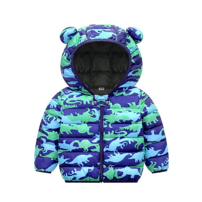 Winter Thick Warm Hooded Down Jacket 0-7 Year Old