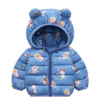 Winter Thick Warm Hooded Down Jacket 0-7 Year Old