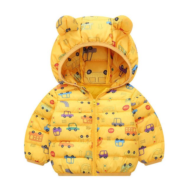 Winter Thick Warm Hooded Down Jacket 0-7 Year Old