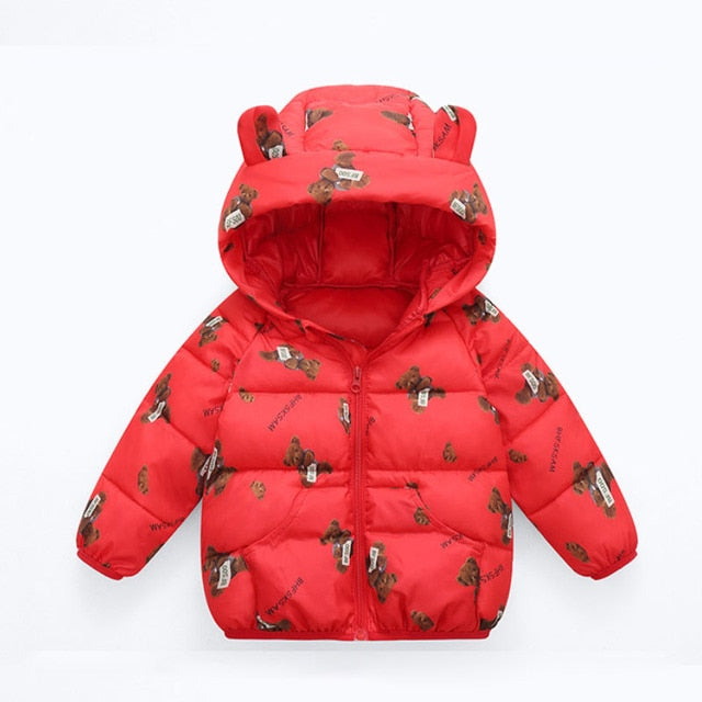Winter Thick Warm Hooded Down Jacket 0-7 Year Old
