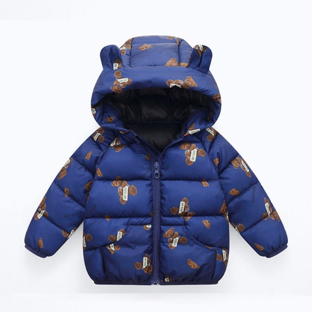 Winter Thick Warm Hooded Down Jacket 0-7 Year Old