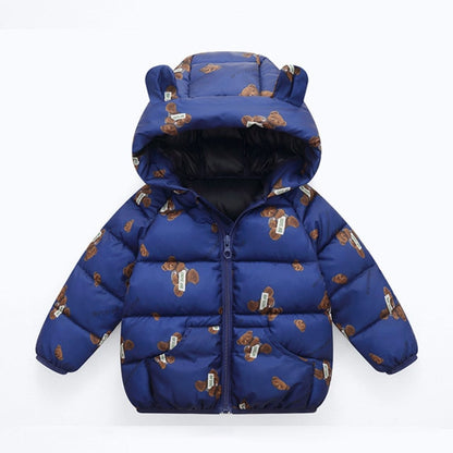 Winter Thick Warm Hooded Down Jacket 0-7 Year Old