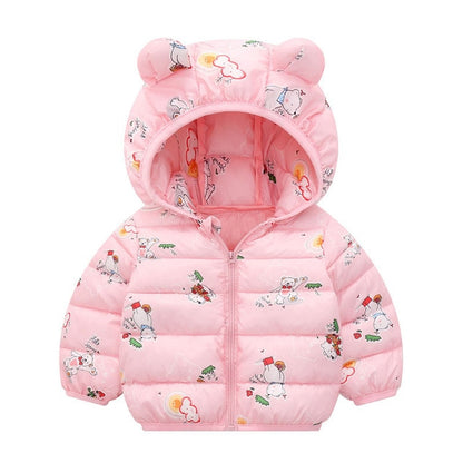 Winter Thick Warm Hooded Down Jacket 0-7 Year Old
