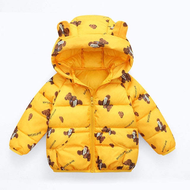 Winter Thick Warm Hooded Down Jacket 0-7 Year Old