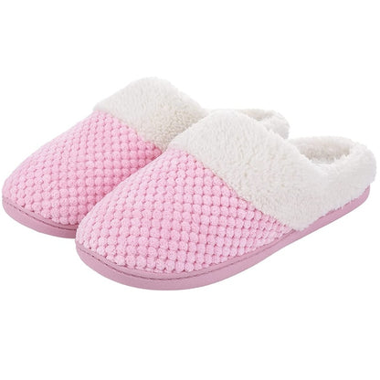 Winter Warm Cotton Slippers For Women Indoor House Slippers