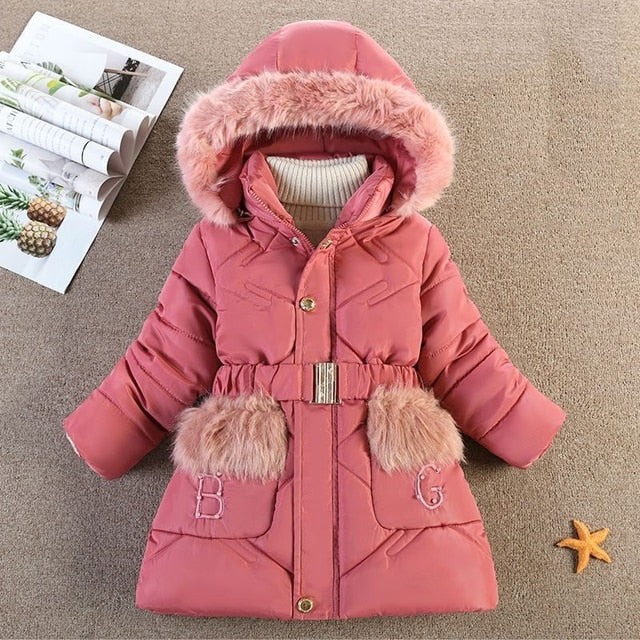 Hooded Winter Padded Jacket For Girls