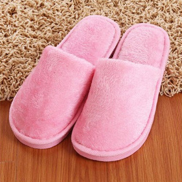 Home Slippers Indoor Bedroom Light Eva Cotton Slipper Furry Plush Shoes