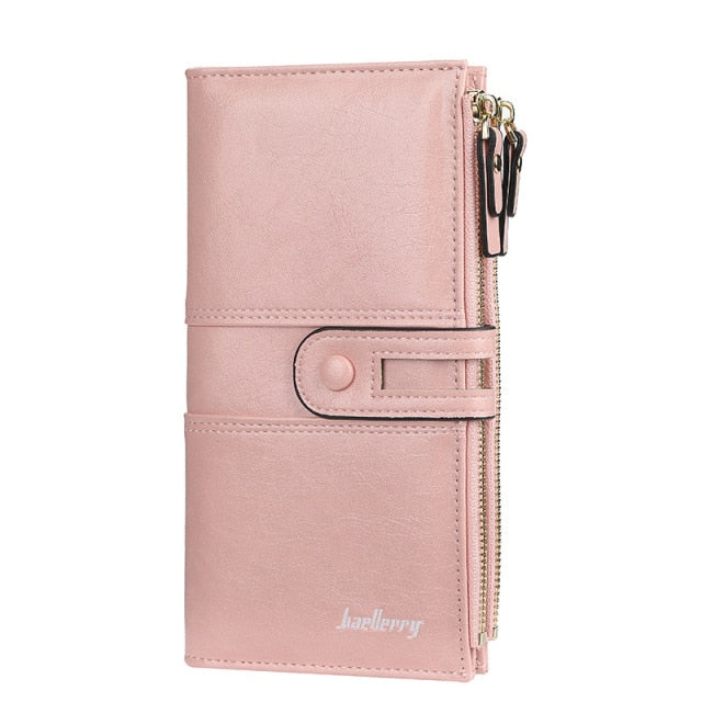 Long Leather Top Quality Card Holder Classic Female Purse