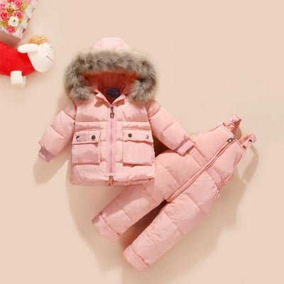 Warm Down Jacket Winter Children Clothing Set Baby Boy