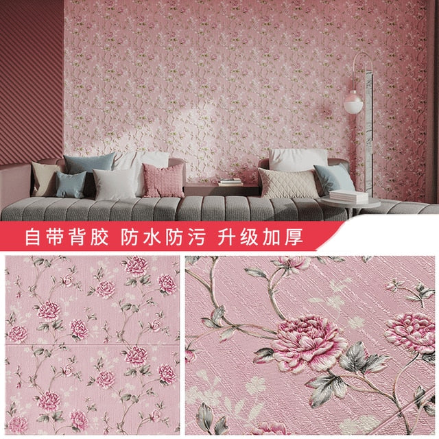 Self-adhesive Wallpaper 3d Three-dimensional Wall Stickers Renovation Background