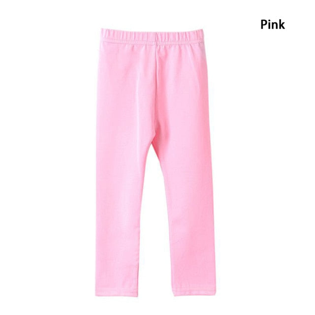 Soft Elastic Modal Cotton Kids Leggings Candy Color