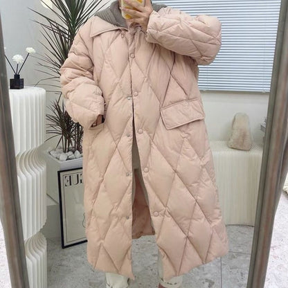 Winter Korean Style Long Cotton-padded Coat