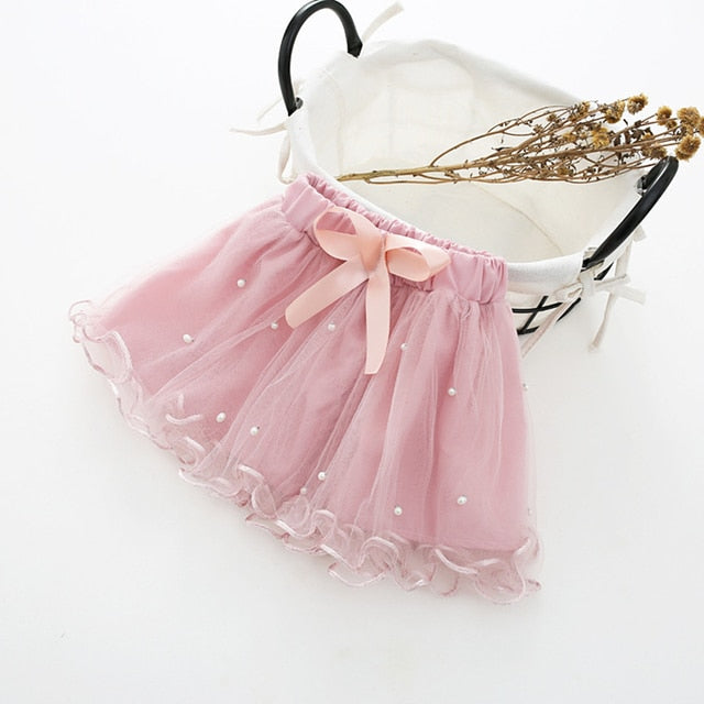 Pearl Short Cake Toddler Girl Skirt