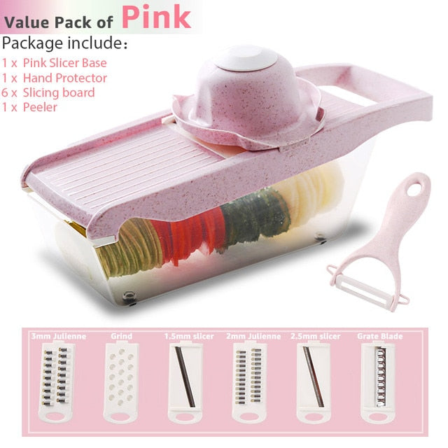 Multi Slicer Peeler Carrot Fruit 6 In 1 Gadgets Vegetable Cutting Tools