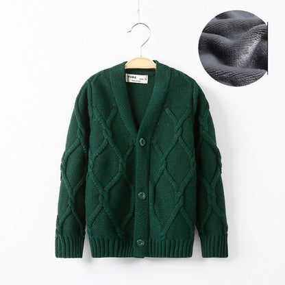 Knitted Loose jacket child tops