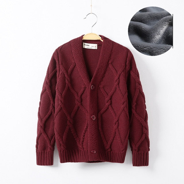 Knitted Loose jacket child tops