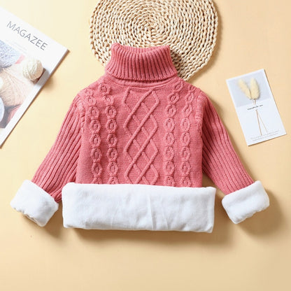 Knitted Loose jacket child tops