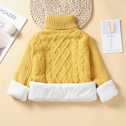 Knitted Loose jacket child tops